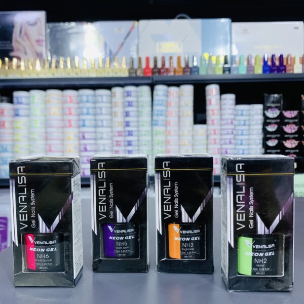 VENALISA – Gels Néon Professionnels pour Ongles (NH2, NH3, NH5, NH6)