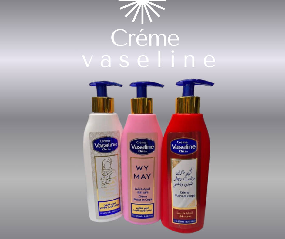 Light-Blue-and-Yellow-Minimalist-Kitchenware-Products-Facebook-Post.png 🧴 VASELINE CHAZ.AN – Crème Mains et Corps (250 ml) – Image 1