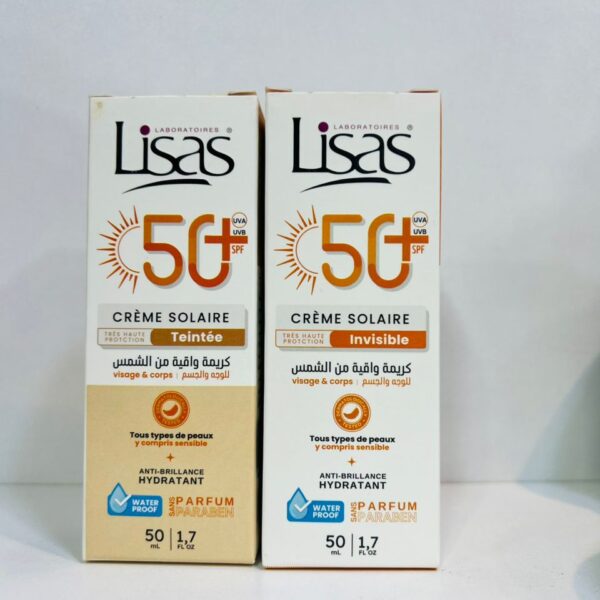 Lisas Crème Solaire SPF 50+ (Teintée & Invisible)