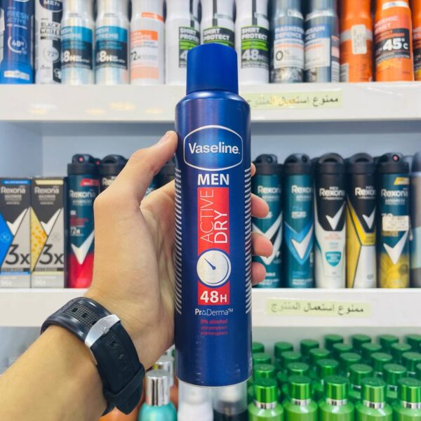 Déodorant Spray Vaseline Men Active Dry 48h