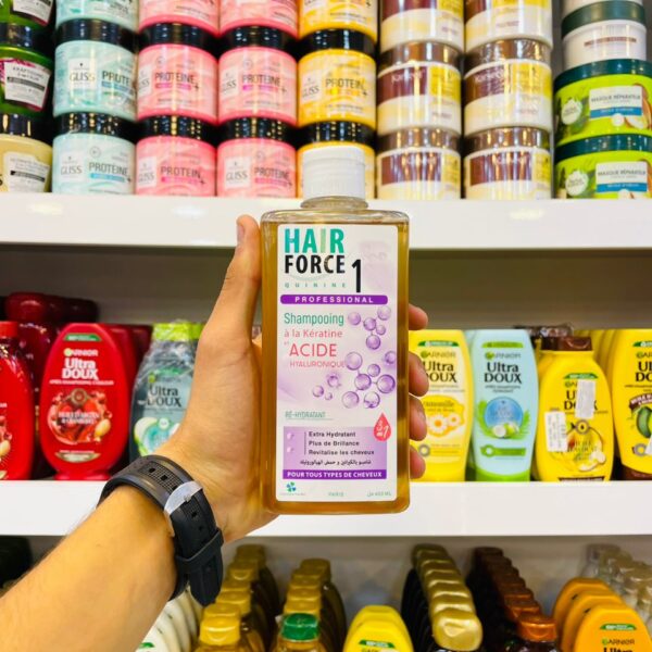 Shampoing Hair Force 1 - Kératine & Acide Hyaluronique