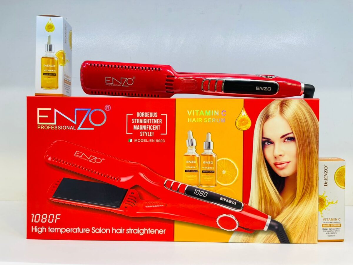ENZO Professional – Lisseur de cheveux & Sérum à la vitamine C – Image 1