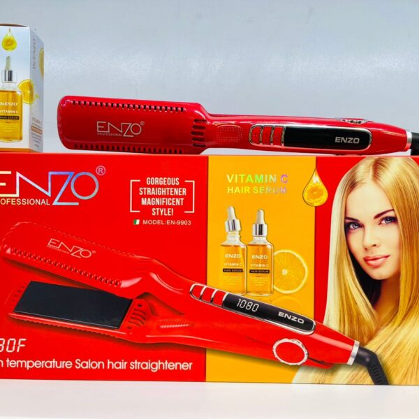 ENZO Professional – Lisseur de cheveux & Sérum à la vitamine C
