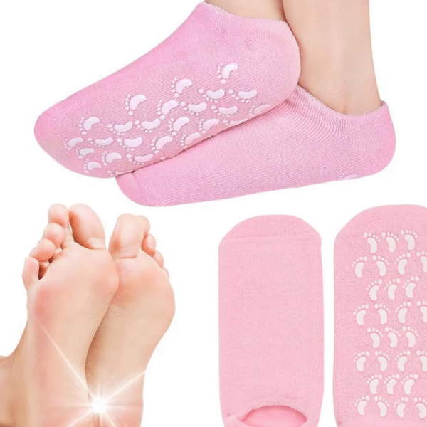 Chaussettes Spa Hydratantes en Gel – Soin Réparateur Talons & Pieds Secs